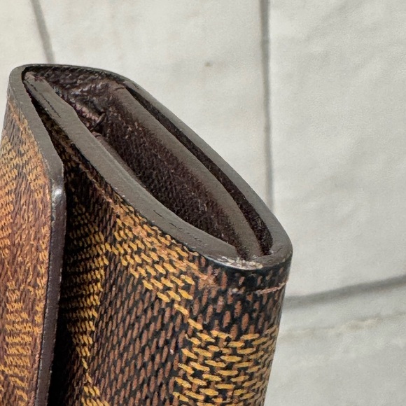 🔥 SOLD 🔥 Louis Vuitton Porte Monnaie Plat Damier Brown card case - Picture 7 of 16